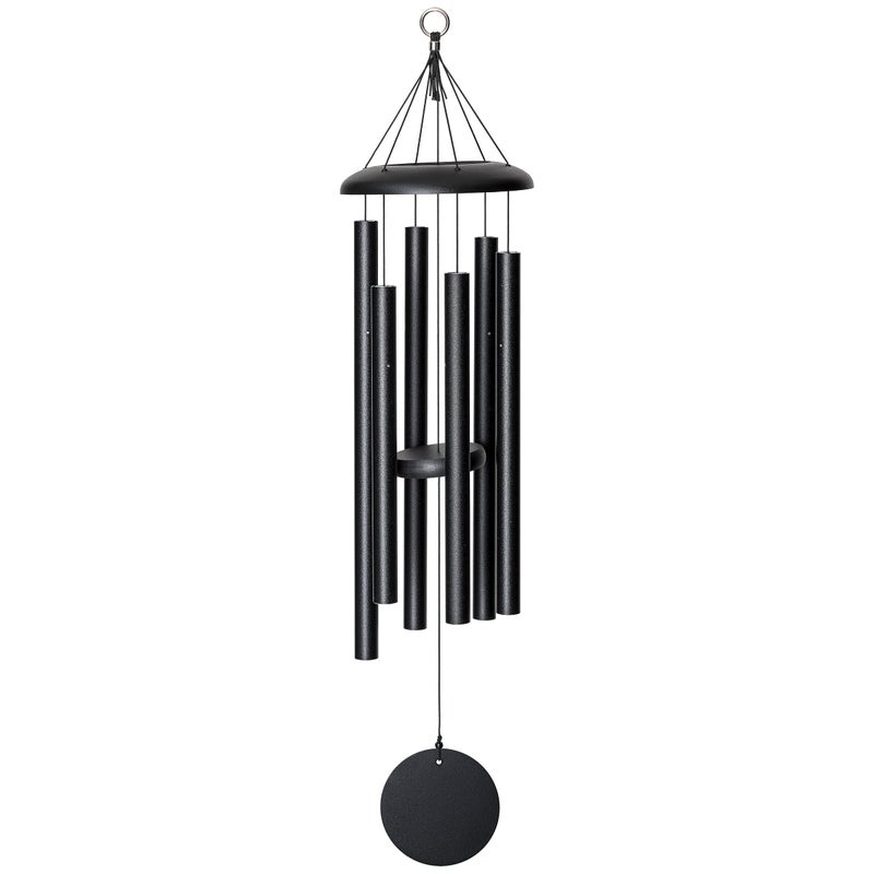 Corinthian Bells by Wind River - 36 inch Black Wind Chime for Patio, Backyard, Garden, and Outdoor Decor (Aluminum Chime) Made in The USA - Image 5