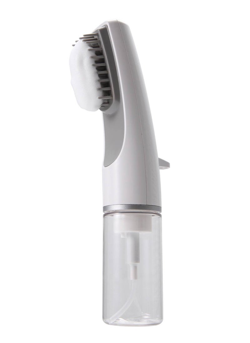Plan A Creative Hair Brush with Flexible Silicone Bristles with Hand Pump (Despener), Perfect for Combing, Coloring, Moisturizing Hair with Oils, Used for Washing Hair and Dispensing Products Easily  - Image 1