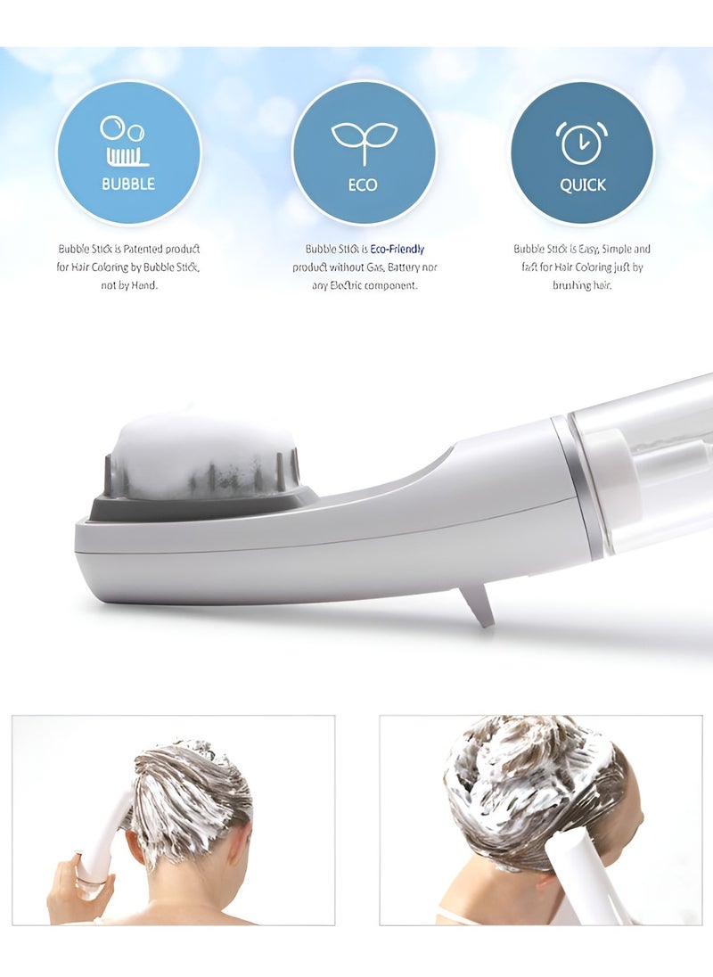 Plan A Creative Hair Brush with Flexible Silicone Bristles with Hand Pump (Despener), Perfect for Combing, Coloring, Moisturizing Hair with Oils, Used for Washing Hair and Dispensing Products Easily  - Image 2