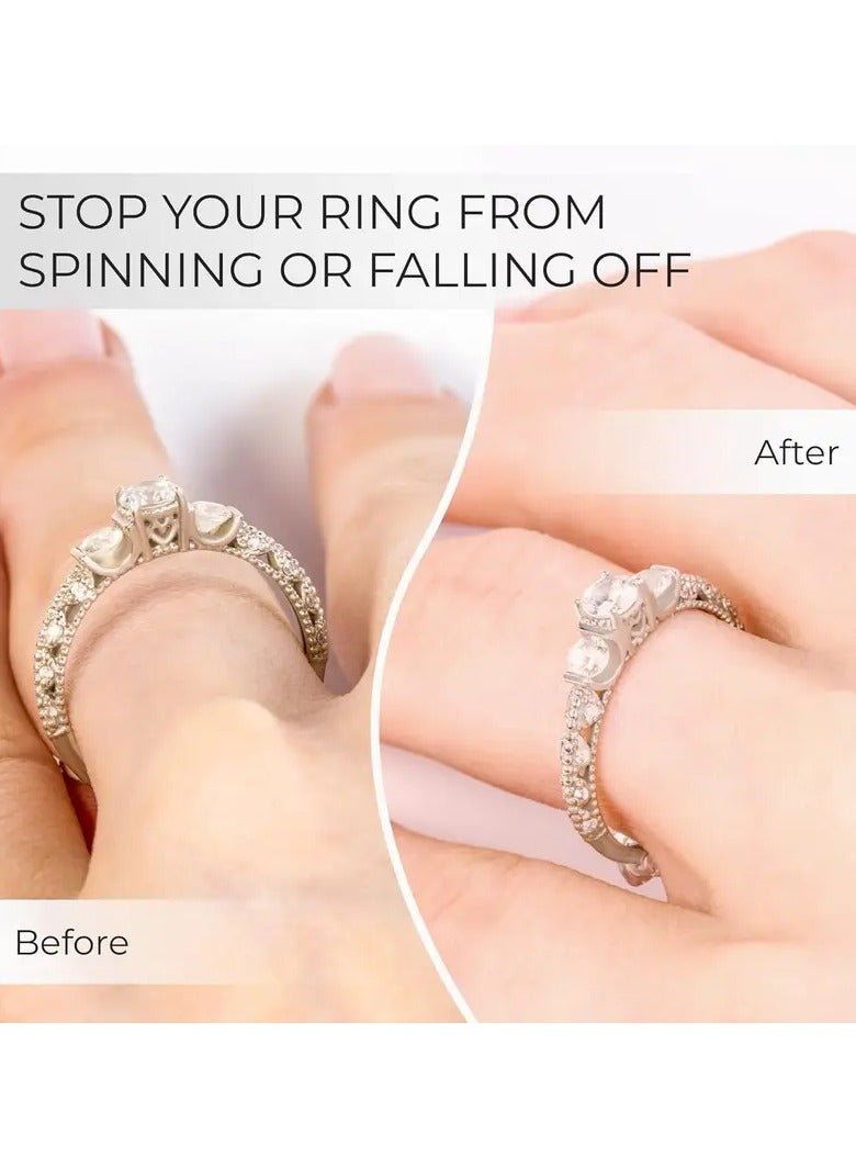 مجموعة مكونة من 4 قطع لضبط حجم خاتم السيليكون الشفاف بمقاسات مختلفة - Image 4