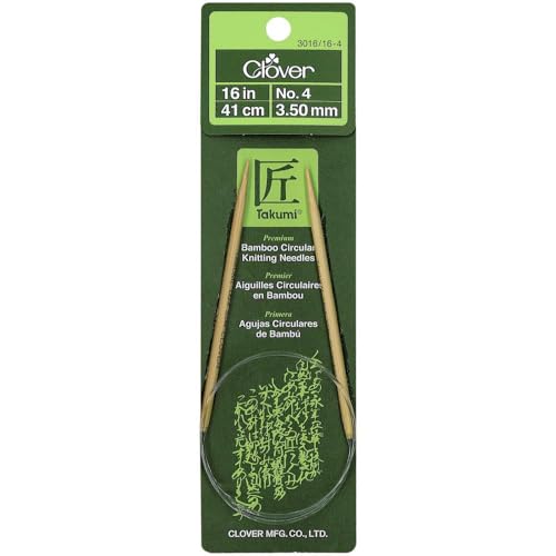 Clover 3016/16-04 Takumi Bamboo Circular 16-Inch Knitting Needles, Size 4 - Image 5