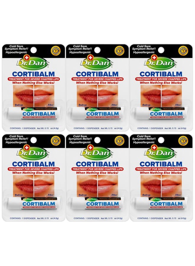 Dr. Dans Cortibalm Lip Balm, 6 Count - Image 1