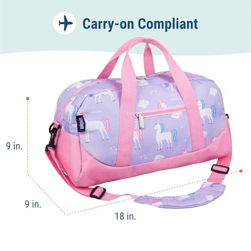 Wildkin Kids Overnighter Duffel Bag – Carry-On Size, Ideal for School & Sleepovers – Unicorn - Image 4