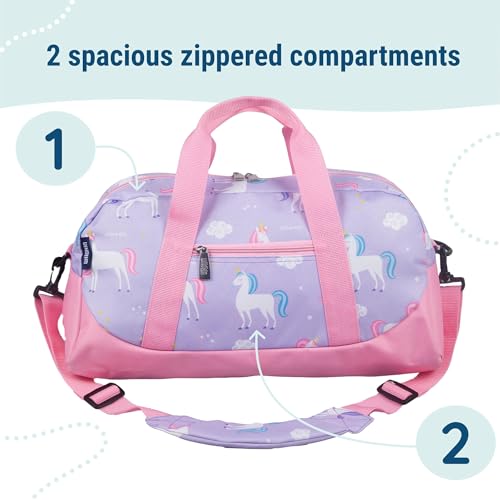 Wildkin Kids Overnighter Duffel Bag – Carry-On Size, Ideal for School & Sleepovers – Unicorn - Image 5