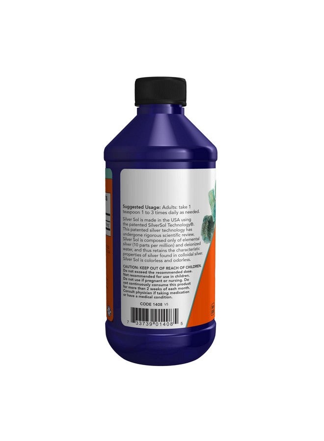 now Supplements Silver Sol 10 Ppm With Elemental Silver And Deionized Water Liquid 8 Ounce - Image 4