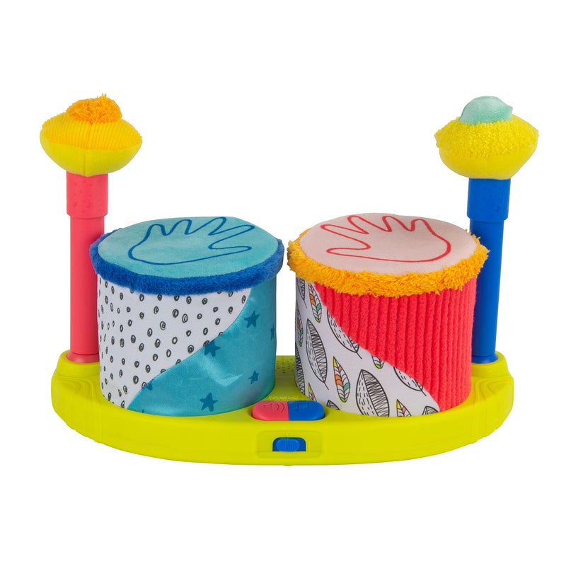 Lamaze Squeeze Beats First Drum Set - Baby Sensory Toy Includes Funny Animal Sounds - Colorful Baby Musical Toys for Early Childhood Development - Ages 12 Months and Up - Image 1