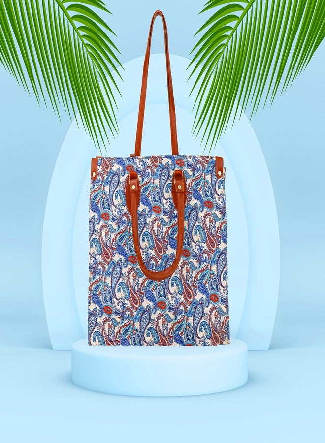 Aliza GORGEOUS CLASSIC READY TO GO bag for Girls and Women QUALITY MATERIAL 2 HANDLES (SKY BLUE) - Image 3