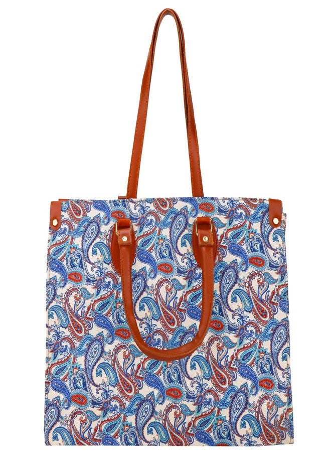 Aliza GORGEOUS CLASSIC READY TO GO bag for Girls and Women QUALITY MATERIAL 2 HANDLES (SKY BLUE) - Image 1
