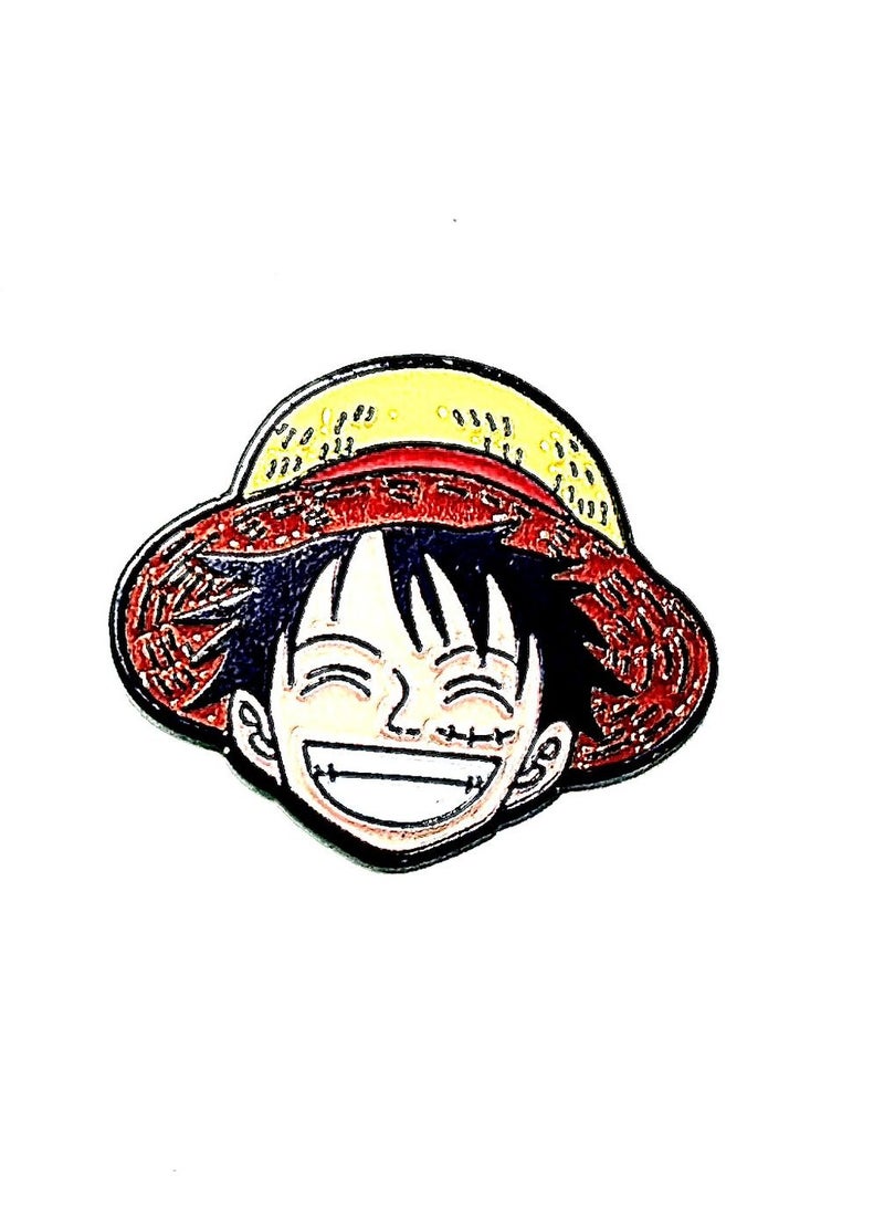 One Piece Anime Luffy Metal Mobile Phone Sticker  - Image 1