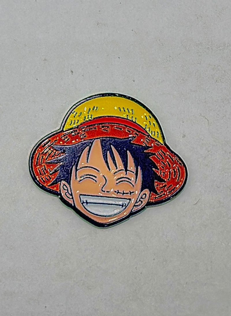 One Piece Anime Luffy Metal Mobile Phone Sticker  - Image 3