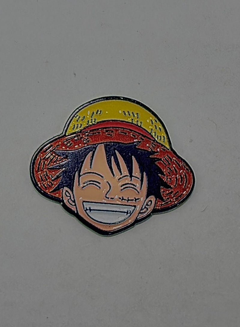 One Piece Anime Luffy Metal Mobile Phone Sticker  - Image 4