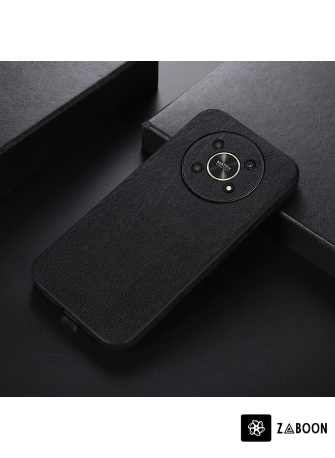 Zaboon Protective Case Cover For Honor X30 Wood Texture PU - Image 2