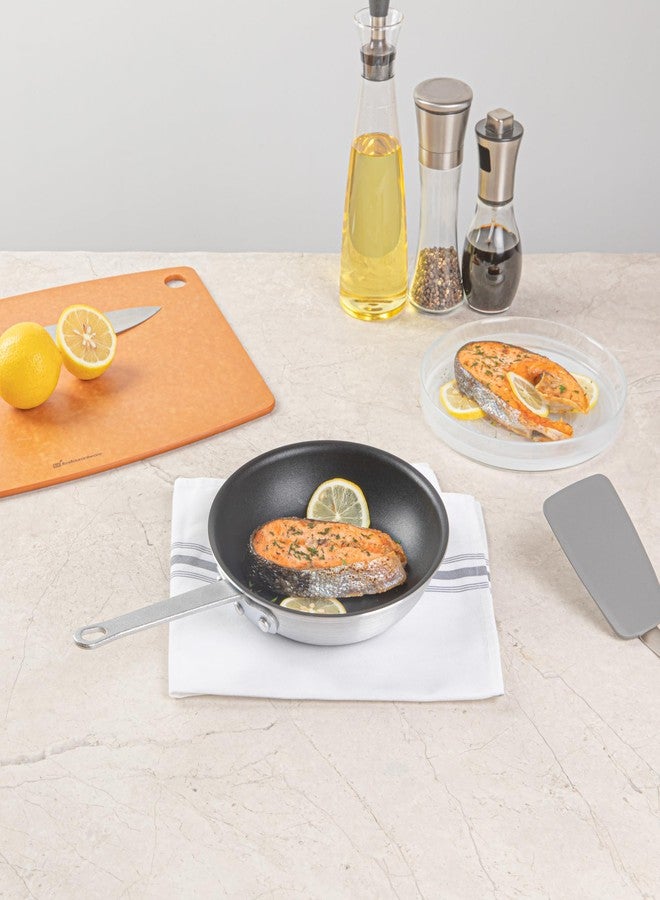 Restaurantware-Met Lux 8 Inch Fry Pan, 1 No-Stick Frying Pan - Induction-Ready, Triple-Riveted, Black Aluminum Cooking Skillet, Durable, For Searing, Sautéing, And Browning Food - Image 3