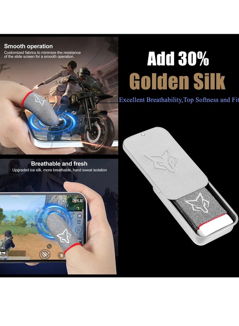 Sarafox Gold Silk V10 Finger Gloves Gaming Finger Sleeves Non-Slip High Sensitivity Super Sweatproof for Mobile Phone Gaming Daily Use - Image 4