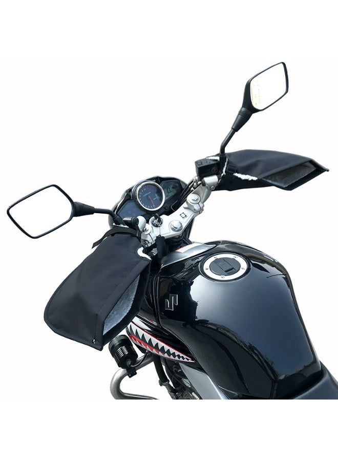 عام **زوج قفازات دراجة نارية شتوية مقاومة للرياح - دافئة وتدعم اللمس، مثالية للاستخدام الخارجي في الطقس البارد** - Image 1