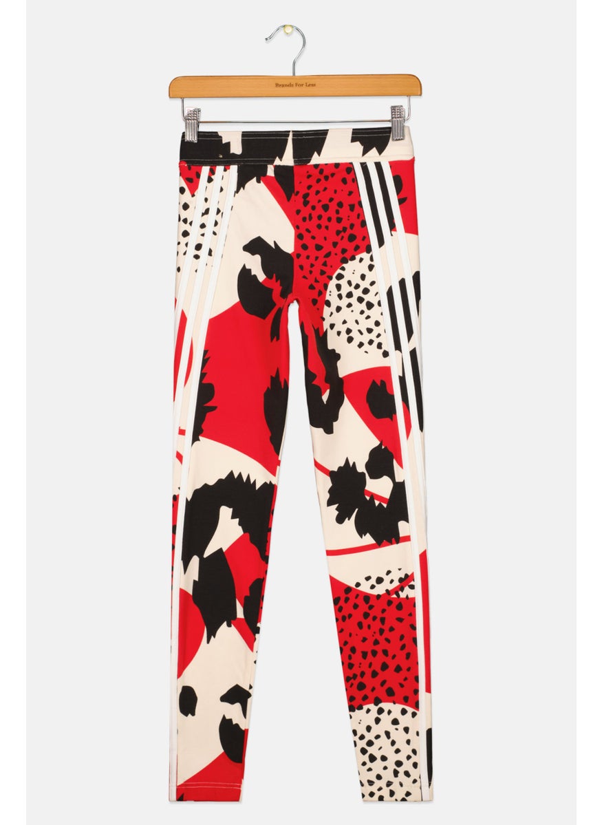 Adidas Kids Girl Sportswear Fit Training Leggings, Multicolour  - Image 2