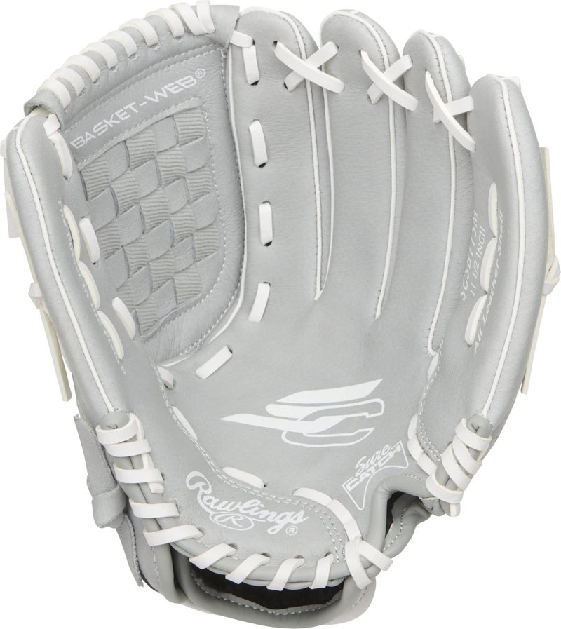Rawlings girls 11.5 inch Softball Glove, Teal/Grey/White, US - Image 3
