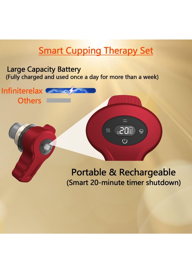 KASTWAVE Separable Electric Cupping Therapy Set-6 Cupping Cups, Upgraded Smart Cupping Kit for Massage Therapy, Cupping Massager for Targeted Pain Relief - Image 3