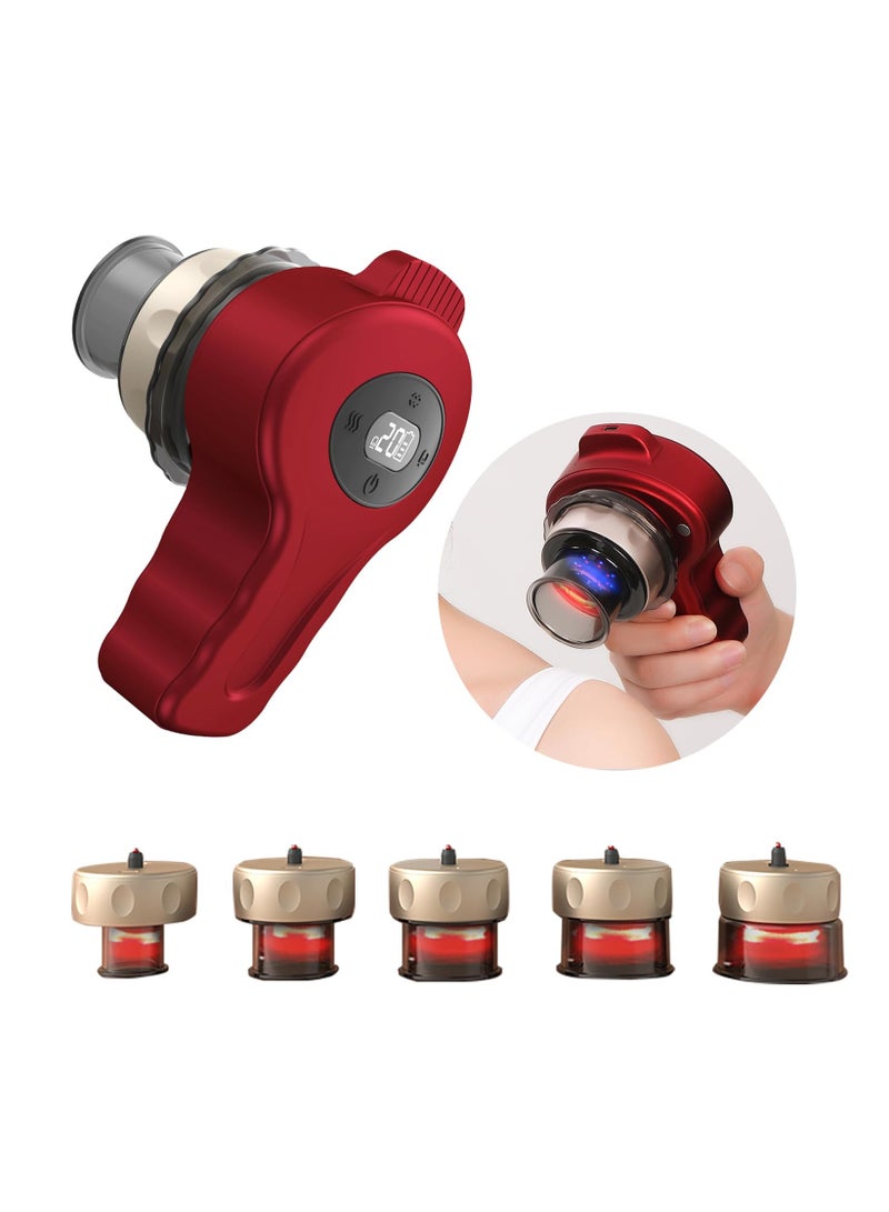 KASTWAVE Separable Electric Cupping Therapy Set-6 Cupping Cups, Upgraded Smart Cupping Kit for Massage Therapy, Cupping Massager for Targeted Pain Relief - Image 1