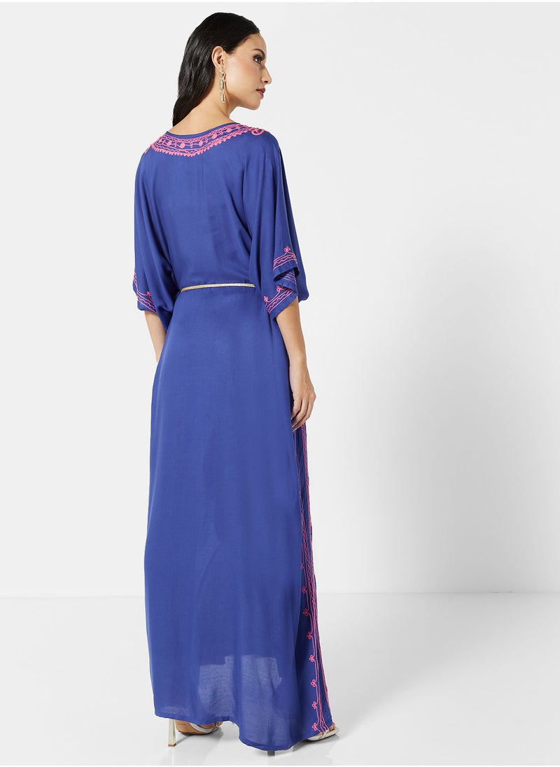 ARABIAN CLOSET EMBROIDERED KAFTAN  - Image 2