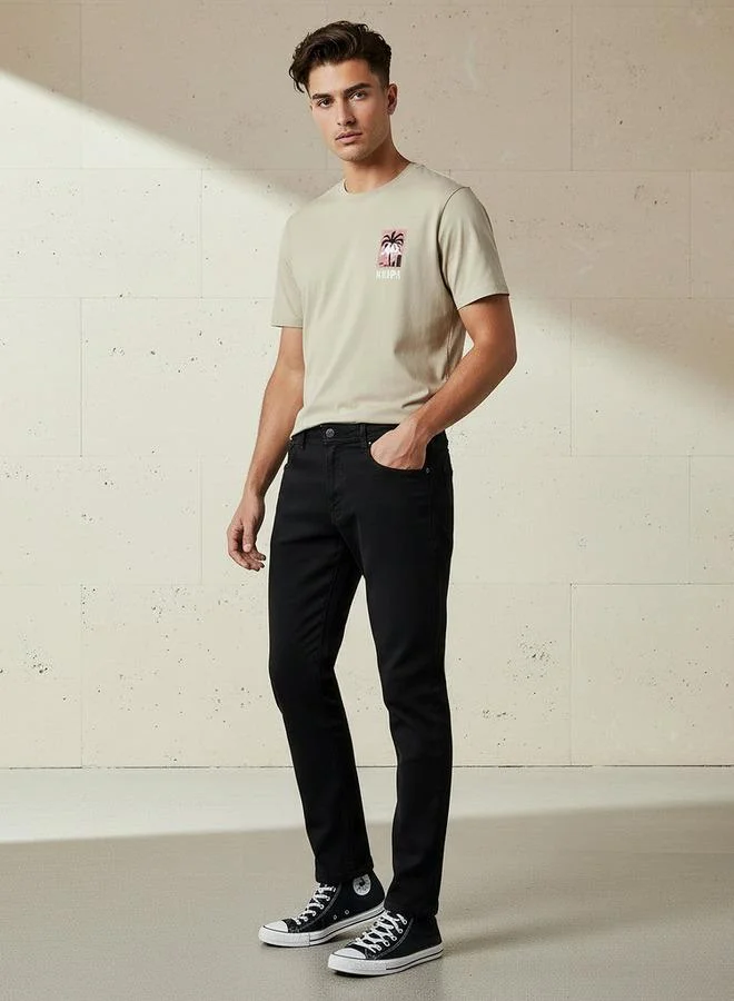 Lee Cooper  Lee Cooper Men Slim Fit Mid-Rise Jeans for Men | Best Price UAE