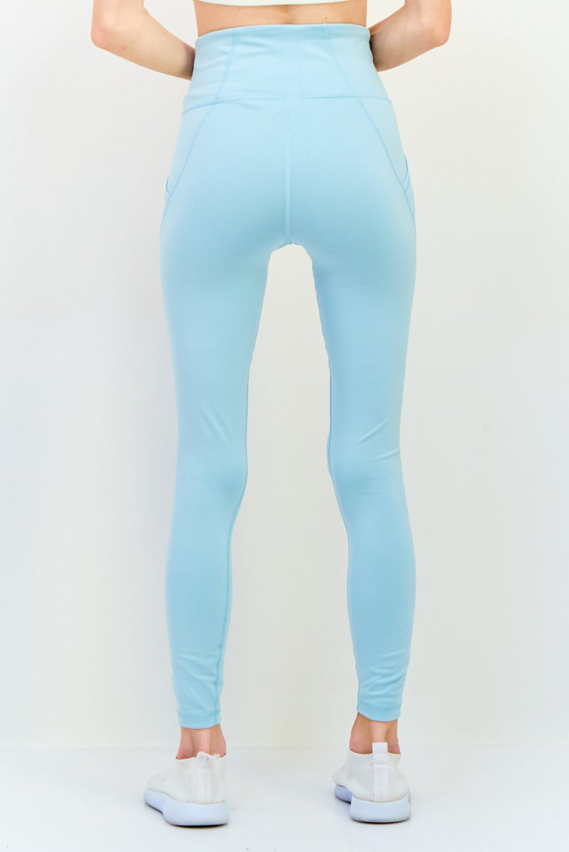 PUMA Women Sportswear Fit Training Tights, Turquoise - Image 3