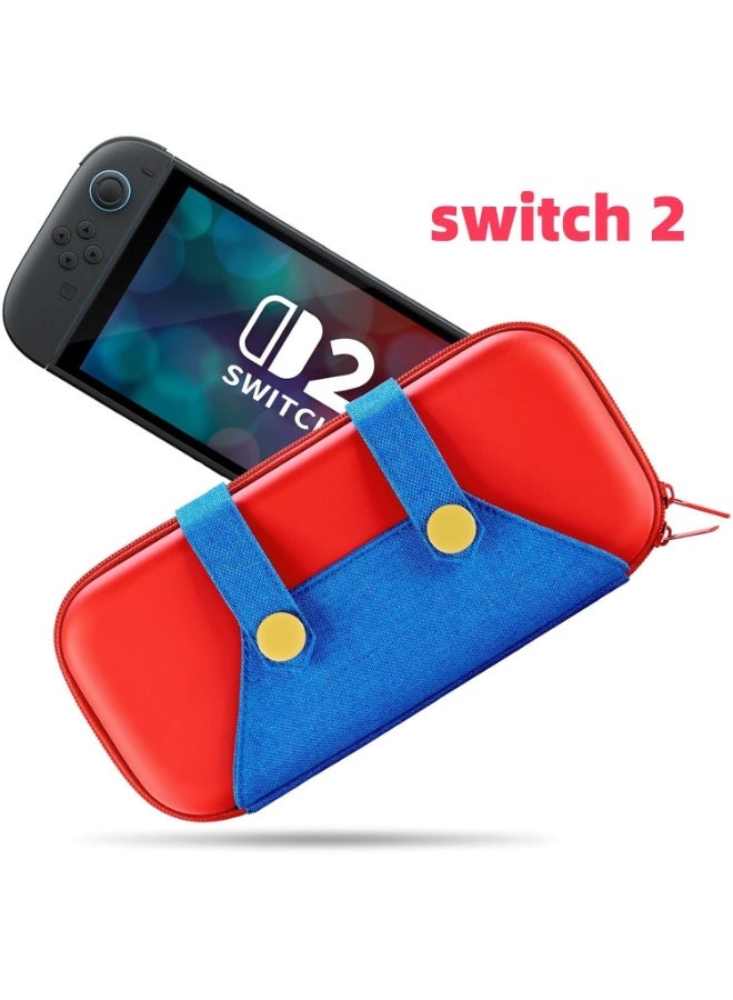 Samu Carrying Case for Nintendo Switch 2 Super Mario Protective Cover Portable Travel Hard Case Bundle - Image 3