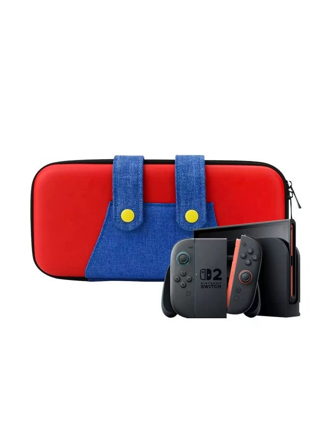 Samu Carrying Case for Nintendo Switch 2 Super Mario Protective Cover Portable Travel Hard Case Bundle - Image 1