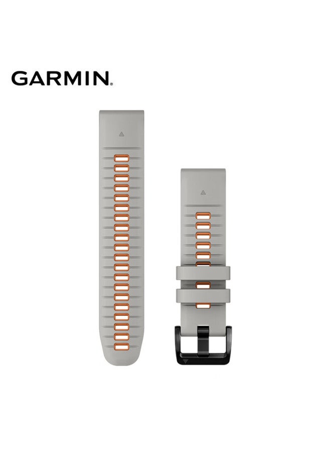 Garmin Gray/orange Dual-color Silicone Quick-release Watch Strap , Compatible With S70/f7pro/epix Pro - Image 1