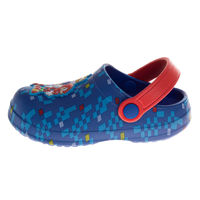 Josmo Kids Sonic Clog Sandal Waterproof Slip-On Slides for Boys - Sonic The Hedgehog Closed Toe Clogs with Backstrap - Blue Inferno Size 9-10 Toddler - Image 2