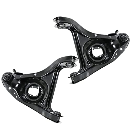 TRQ Front Lower Control Arm with Ball Joint Set Compatible with 82-96 Buick Cadillac 77-96 Chevrolet 77-92 Oldsmobile 87-89 Pontiac - Image 1