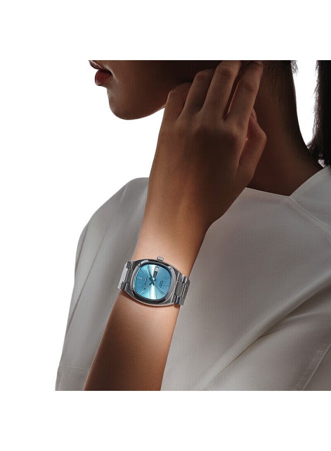 Seagull Vintage Tv Mechanical Watch Men Women Calendar Week Uni Birthday Gift Men Women Watch Ice Blue - Image 5