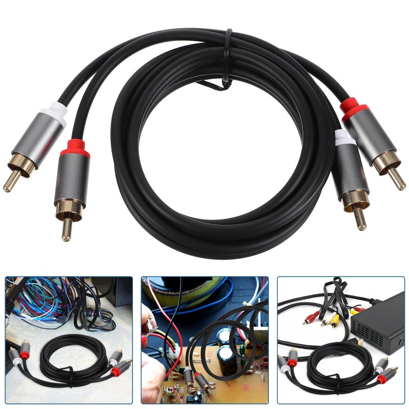 2 RCA to 2 RCA Stereo Audio Video Cable 1 Meter for Home Theater DVD Player Amplifier Subwoofer - Image 5