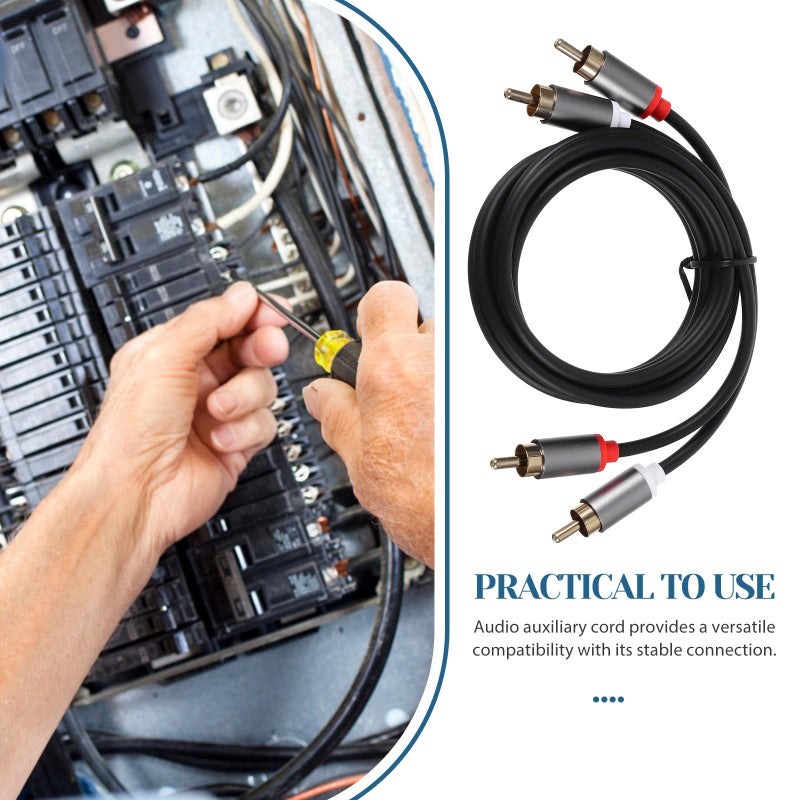 2 RCA to 2 RCA Stereo Audio Video Cable 1 Meter for Home Theater DVD Player Amplifier Subwoofer - Image 4