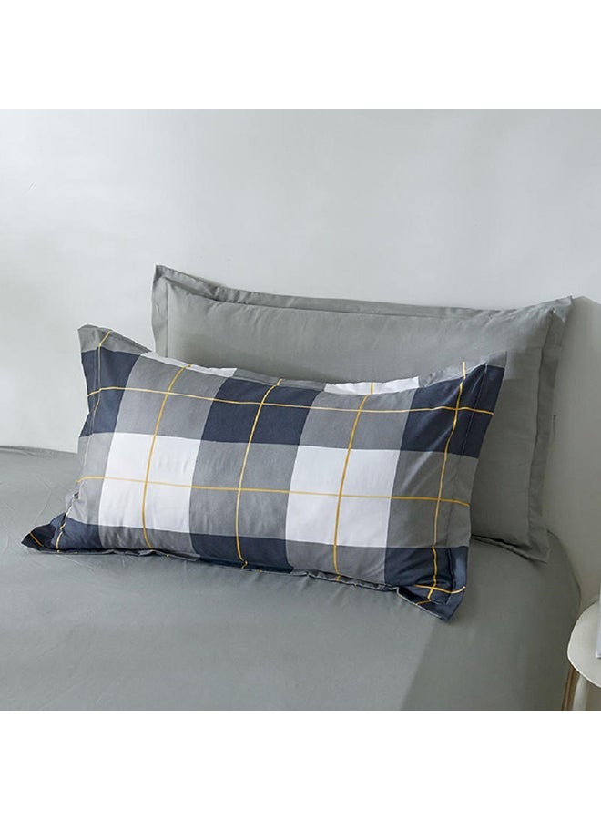 NIBEMINENT 4-Piece Queen Size Luxurious Cotton And Soft Microfiber Comforter Set (1 Duvet/Quilt Cover, 1 Flat Sheet, 2 Pillowcases) Multicolour - Image 5