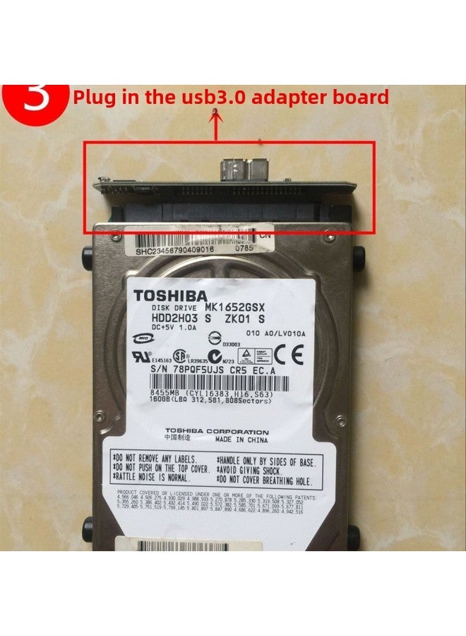 Suitable For Seagate Toshiba 2.5 Inch Solid-state Machinery Western Notebook Serial Port Mobile Hard Disk Box High Speed USB3.0-Color:Black - Image 4