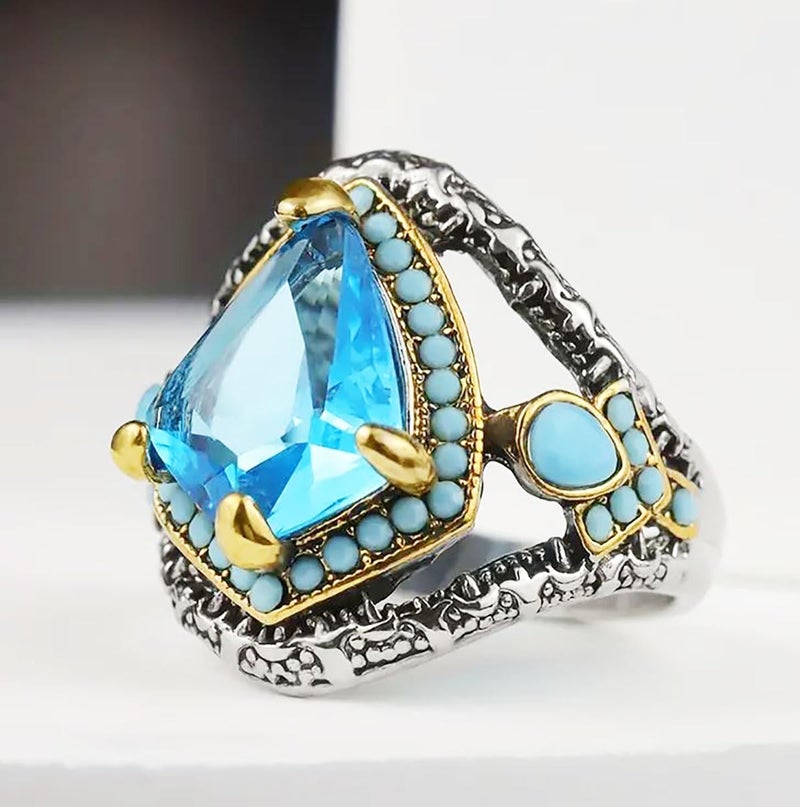 RUVEE Islamic & Turkish Design Stainless Steel Religious Metallic Plated Rings for Men & Boys - Image 2