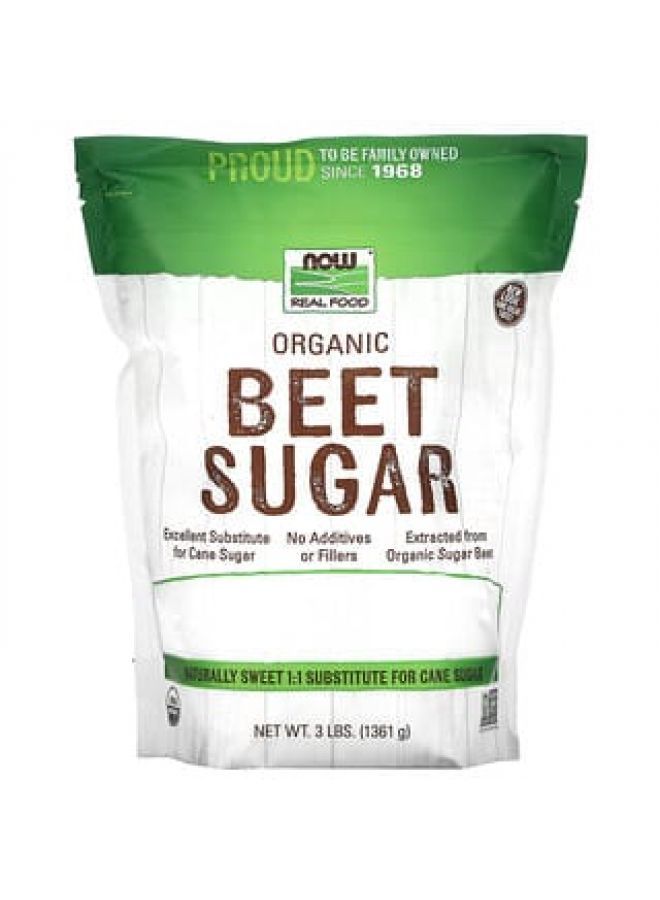 Now Foods NOW Foods, Organic Beet Sugar, 3 lbs (1361 g)  - Image 2