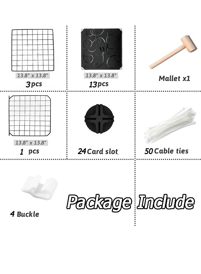 2 Tier Cat Cage Indoor Cat Enclosures Crate DIY Pet Playpen Detachable Dense Metal Wire Ferret Cage Indoor Cat Kennels for Kitten Puppy Bunny Exercise - Image 2