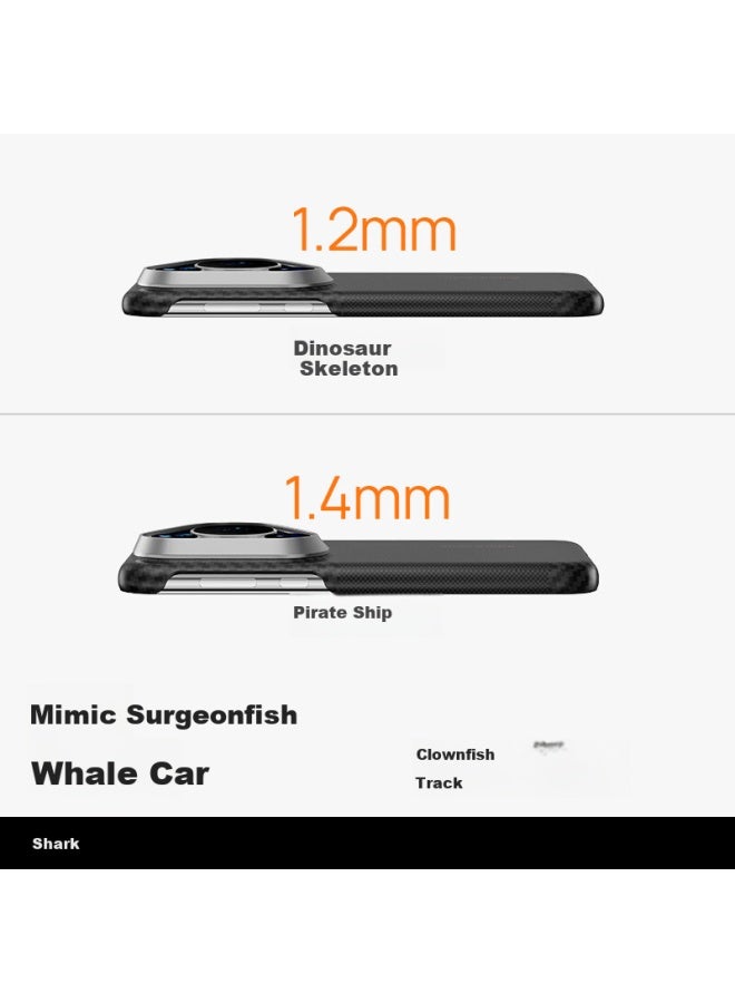 Defense Kevlar Aramid Fiber Pura80pro+ Protective Case With Magnetic Adsorption For Huawei Pura80pro Smartphone Business Men Mondrian - Image 2