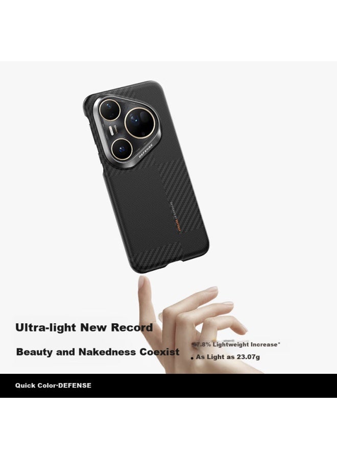 Defense Kevlar Aramid Fiber Pura80pro+ Protective Case With Magnetic Adsorption For Huawei Pura80pro Smartphone Business Men Mondrian - Image 3