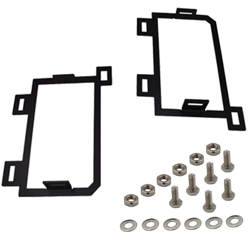 Wsays XJMOTO Front Hidden Bumper Replacement LED Fog Light Mounting Brackets Compatible with Dodge Ram 1500 2013-2018 - Image 3