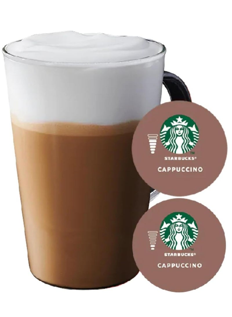 Starbucks Nescafe Dolce Gusto Cappuccino 12 Capsules of 6x14.5g, 6x5.5g Pack of 3 - Image 3