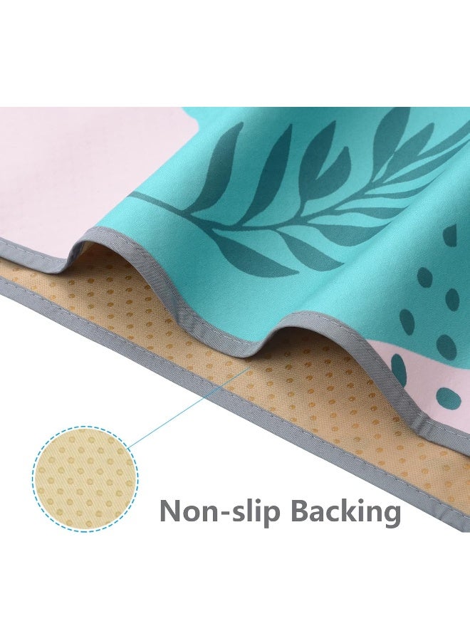 Womumon WOMUMON Splat Mat for Under High Chair/Arts/Crafts, Washable Spill Mat Waterproof Anti-Slip Floor Protector Splash Mat, Messy Mat and Table Cloth - Image 3