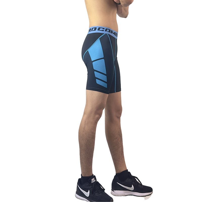 Basketball Sports Tight Fitness Pants High Elastic Compression Breathable Bottoming Cropped Pants Running Track And Field Training Cycling Equipment - Image 1