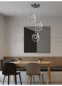 Best Power Modern LED Pendant Light 6547-3 with 3-Ceiling Lamps and 3 Lighting Levels, 140cm Adjustable Length, 80W – Sleek Pendant Light for Living Room, Dining Room, Bedroom, and More  - Image 1