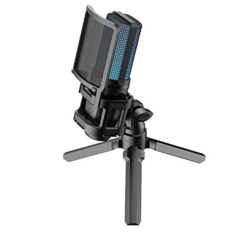 Audio Array AM-C32 Professional RGB USB Condenser Microphone with Tripod/Pop Filter & Shock Mount | No Latency Monitoring & Mute Button | For PC/Mobile, Gaming, Podcast, Streaming, Recording & Singing - Image 1