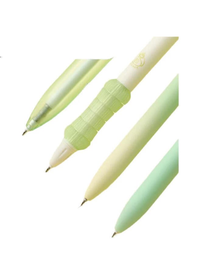 Lopet Retractable Gel Pen 0.5Mm Black High-Quality Water-Based Pen Push-Button Student Exam Writing Pen Carbon Pen Sea Salt Milk Coconut Lt-2068 - Image 2