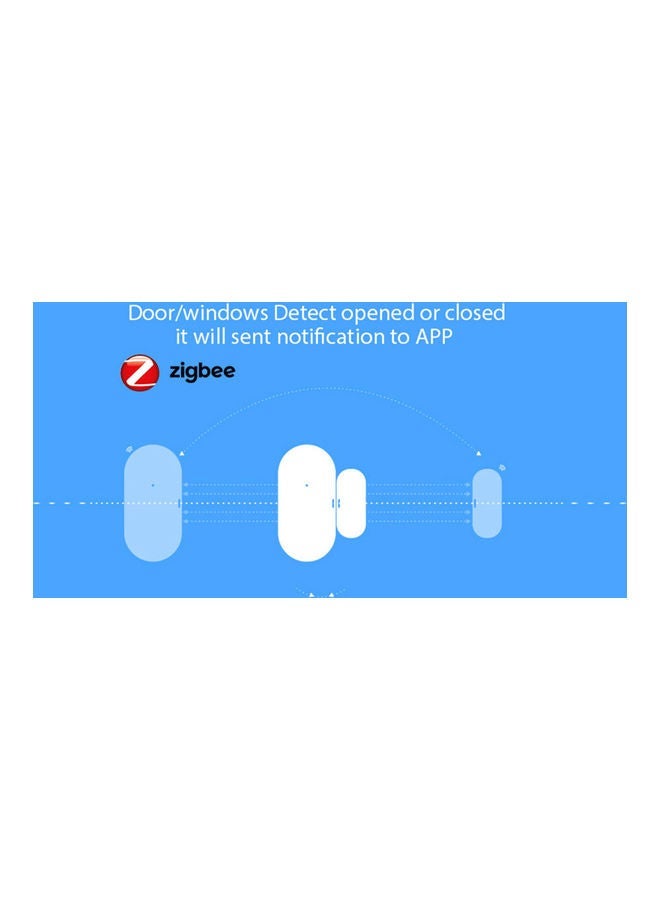 NIBEMINENT Zigbee Door Sensor Security Alarm White - Image 2