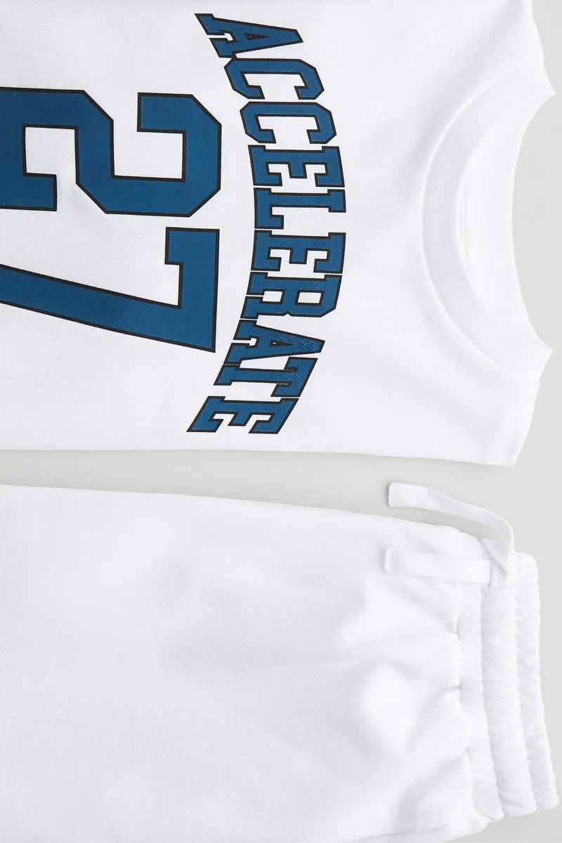 اتش اند ام طقم من تي-شيرت وشورت - قطعتين